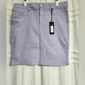 Bnwt, Lavender Denim Mini Skirt. Size 32.. Price Is Firm.